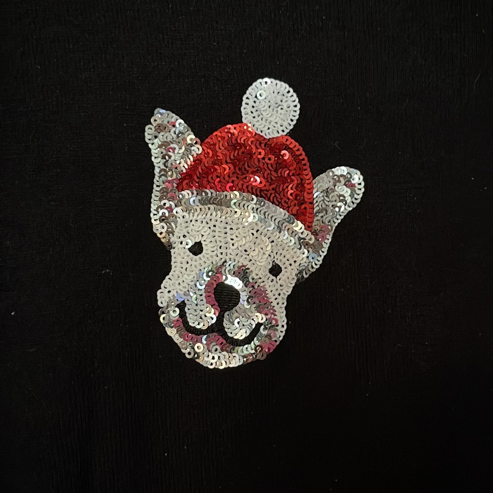 French bulldog holiday sweater-BNWT-Perfect for frenchie lovers! Size L 🐶 - Picture 2 of 6